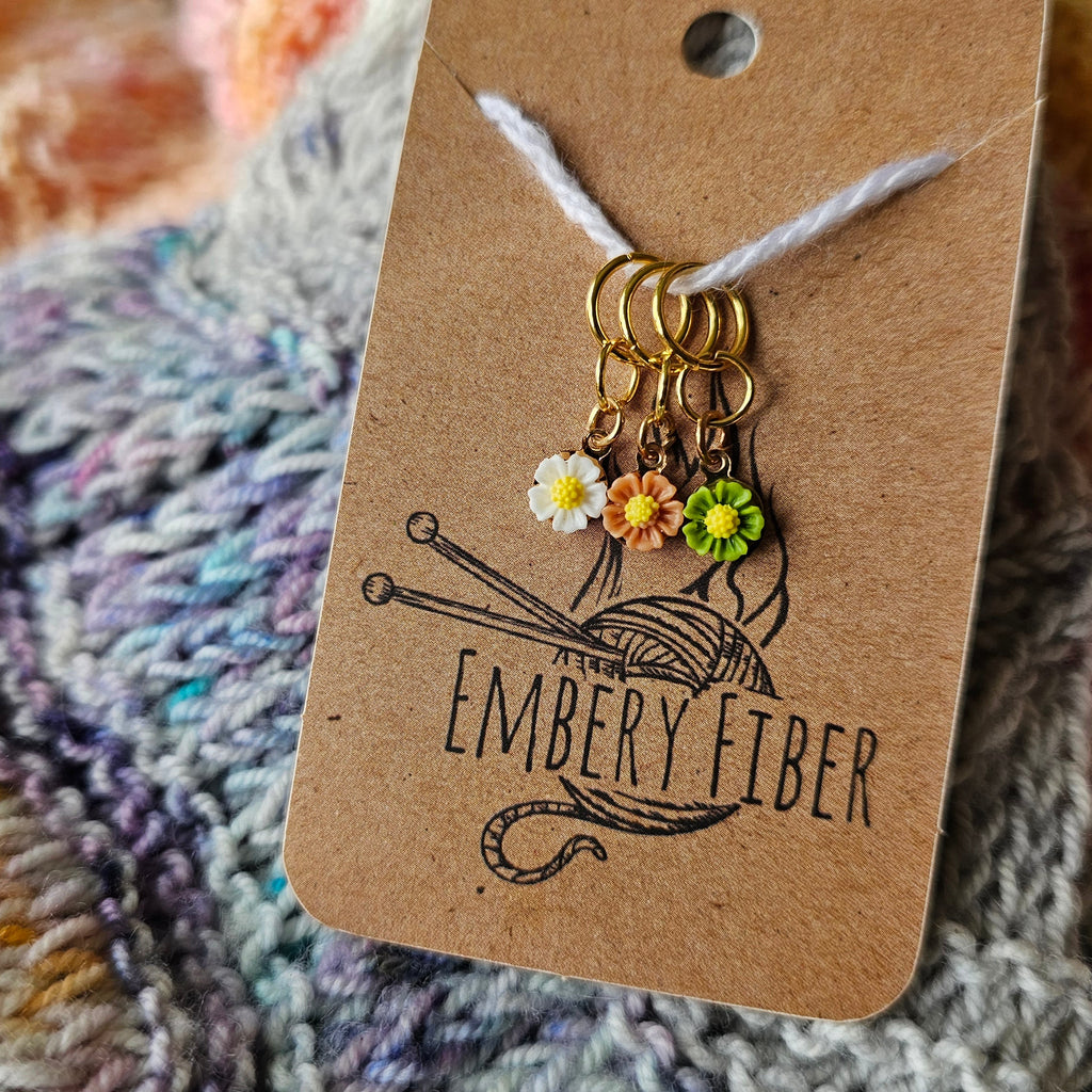 Mini Spring Flower Stitch Markers