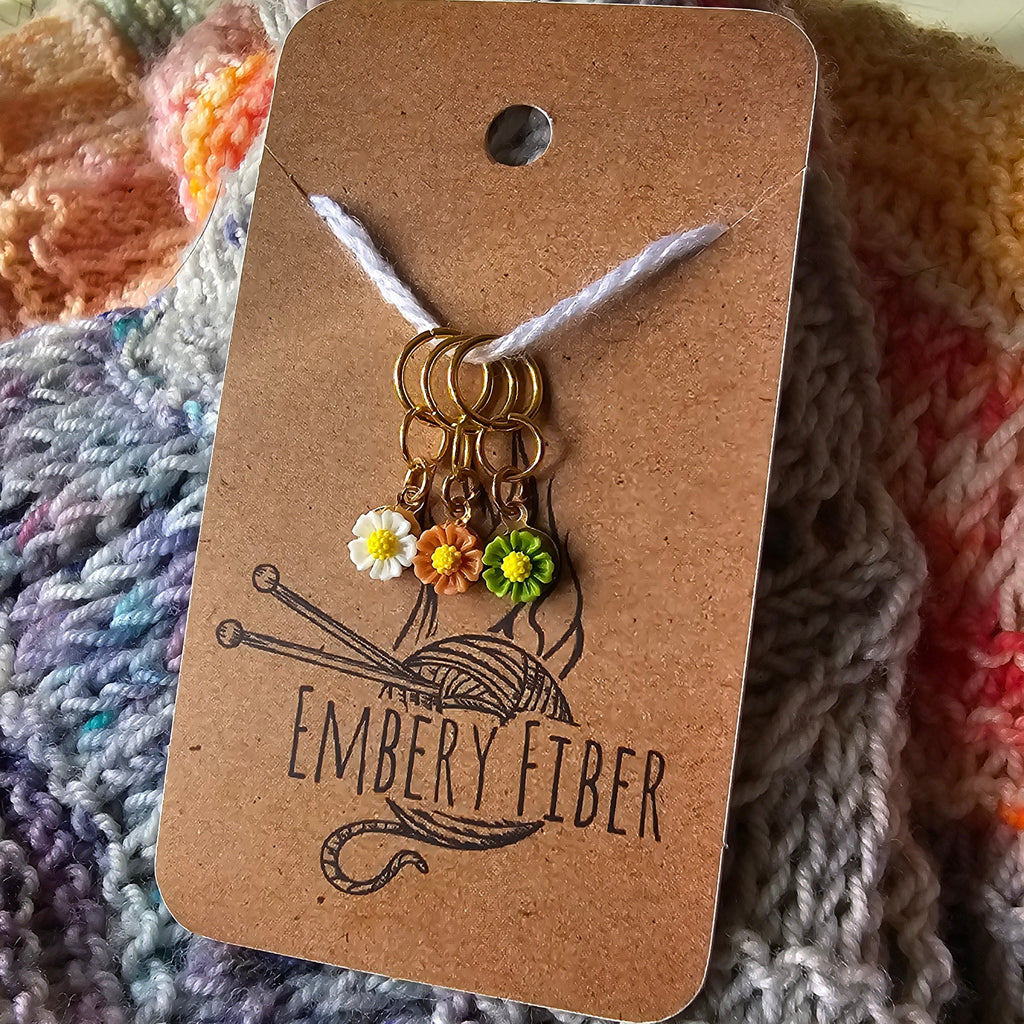 Mini Spring Flower Stitch Markers