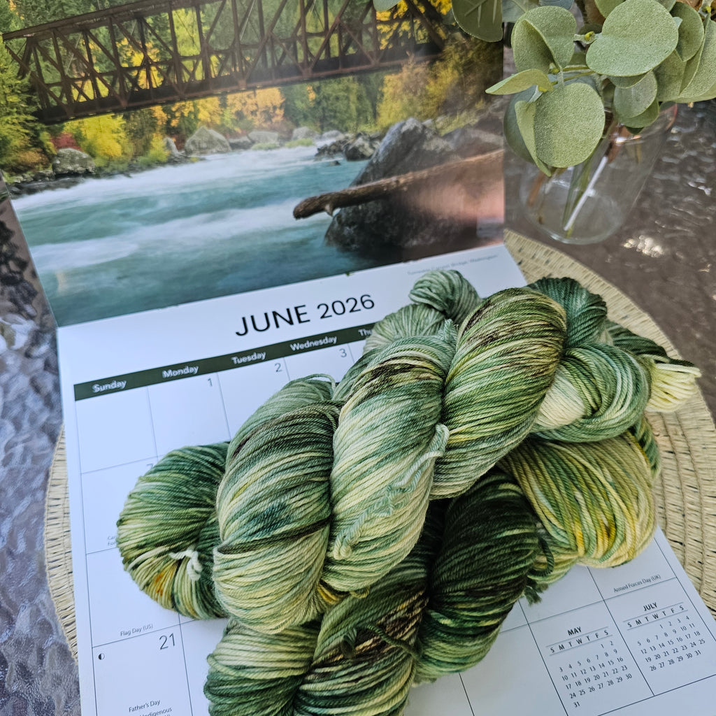 June || Tumwater Bridge || Timber and Tide Yarn Club 2026