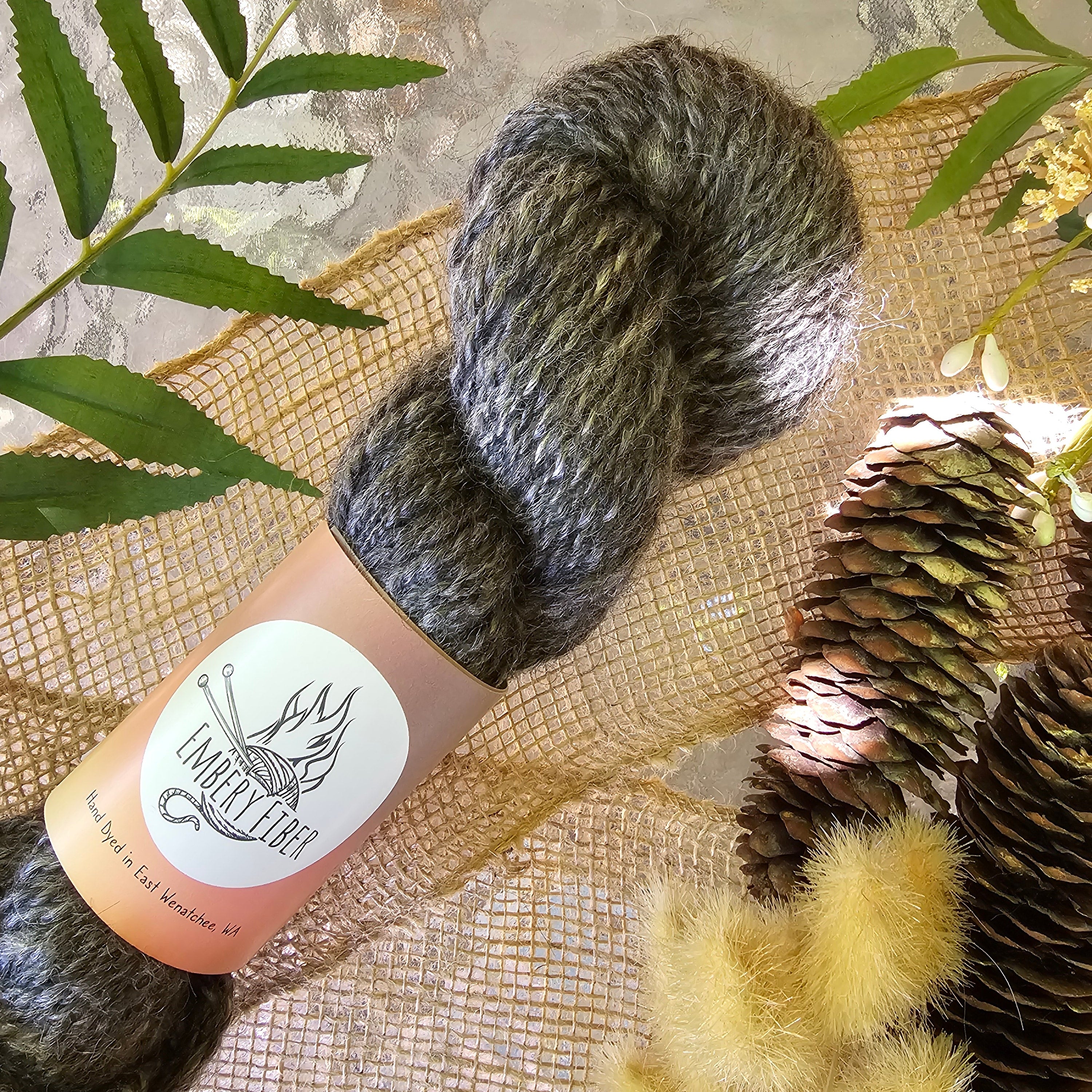 Storm Watch | Handspun Mohair Yarn