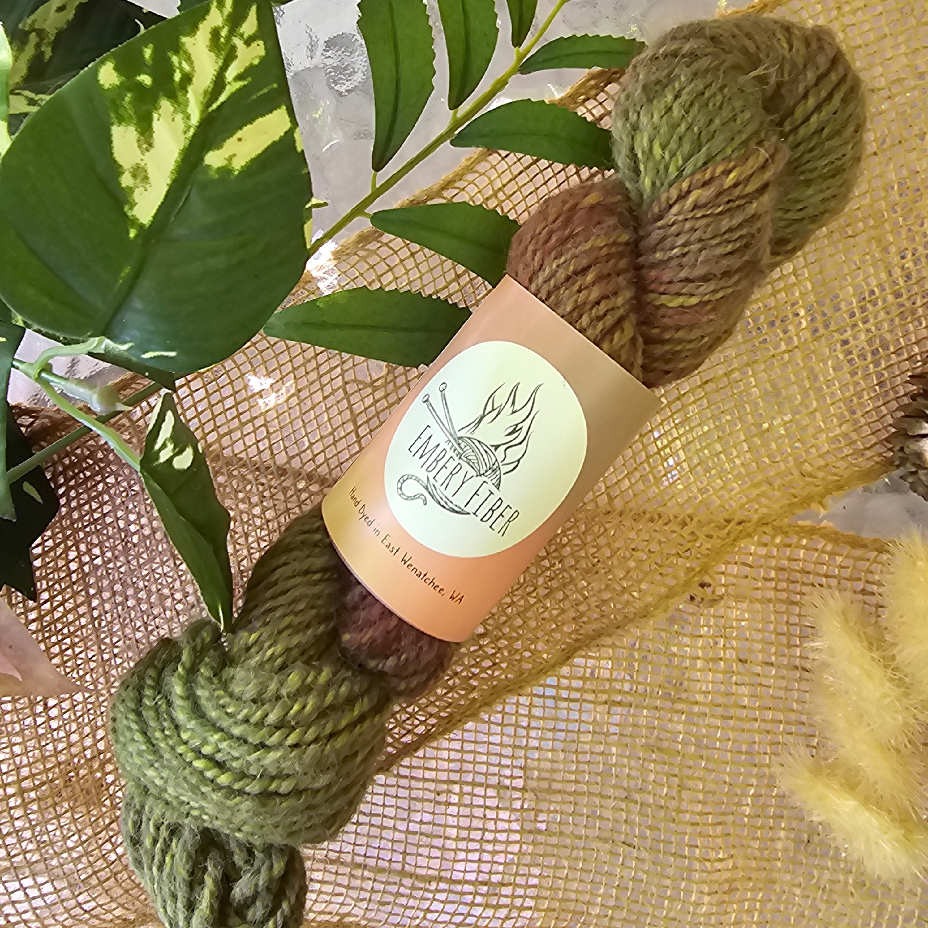 Cedar Shade | Handspun Alpaca Yarn