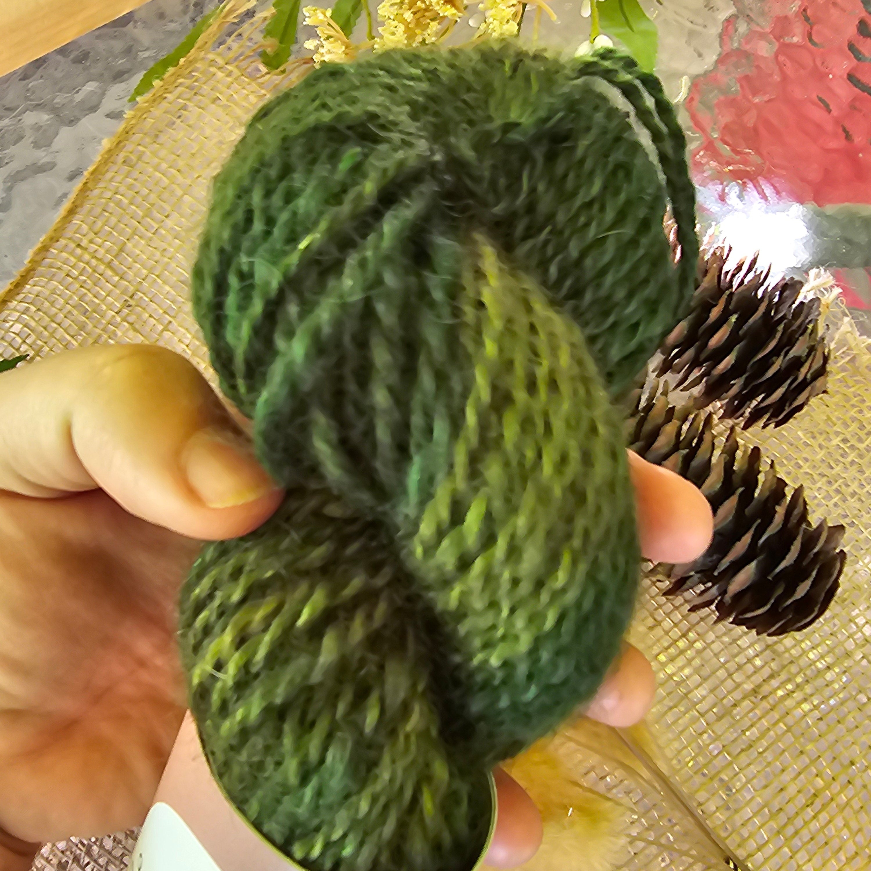 Juniper Trail | Handspun Mohair Yarn