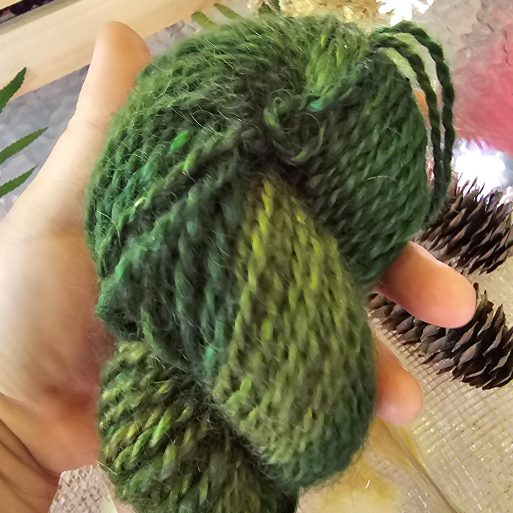 Juniper Trail | Handspun Mohair Yarn