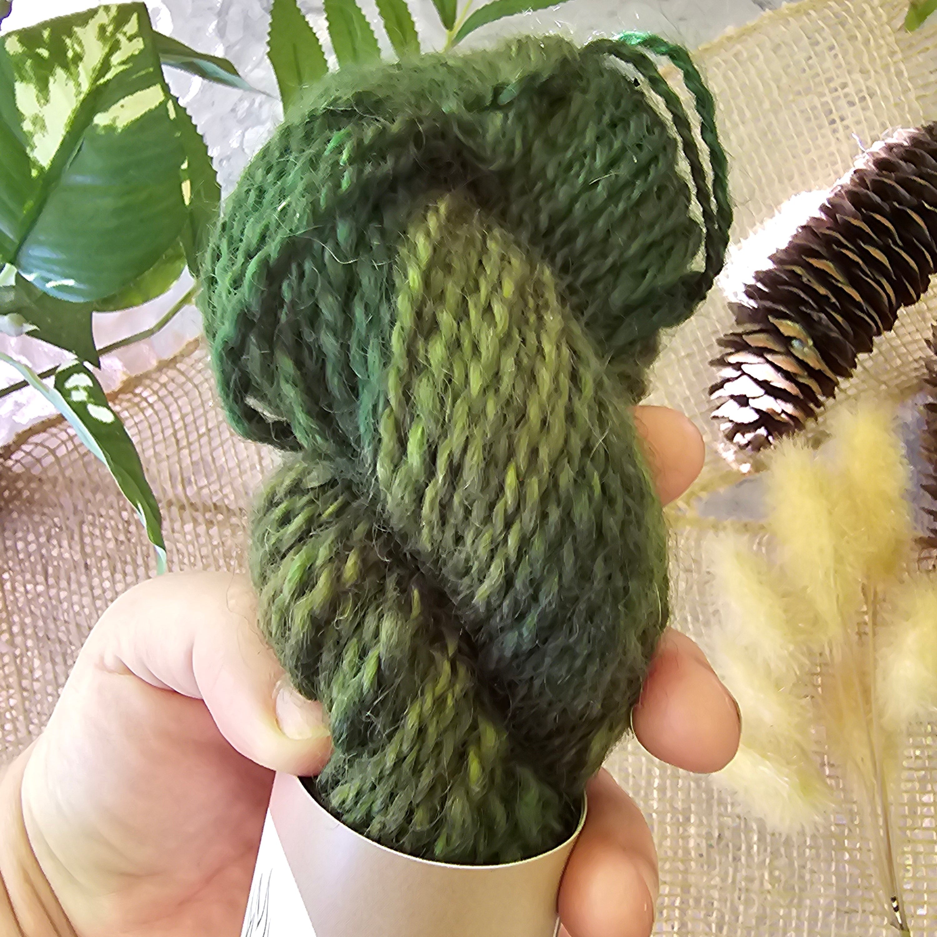 Juniper Trail | Handspun Mohair Yarn