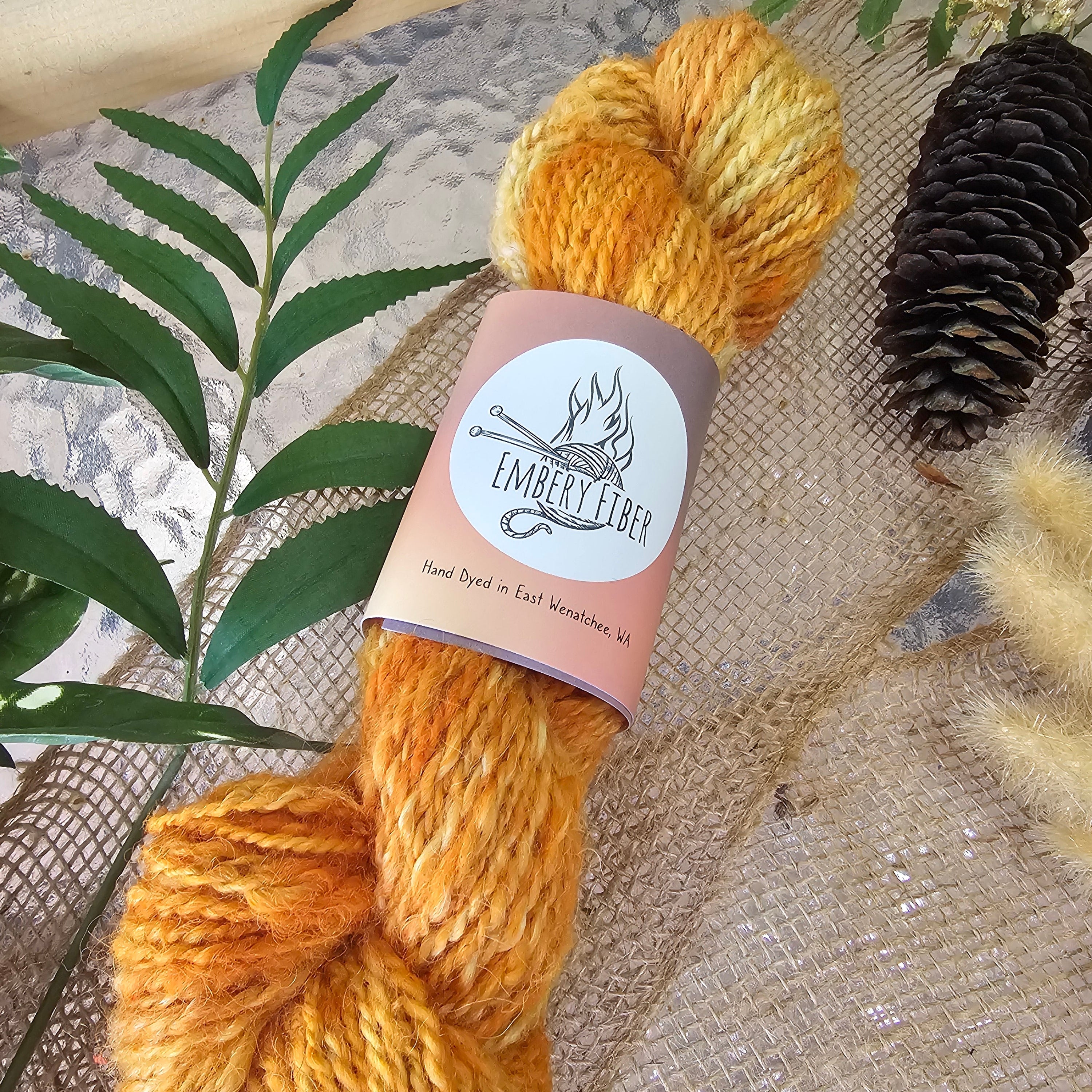 Sunrise | Handspun Alpaca Yarn
