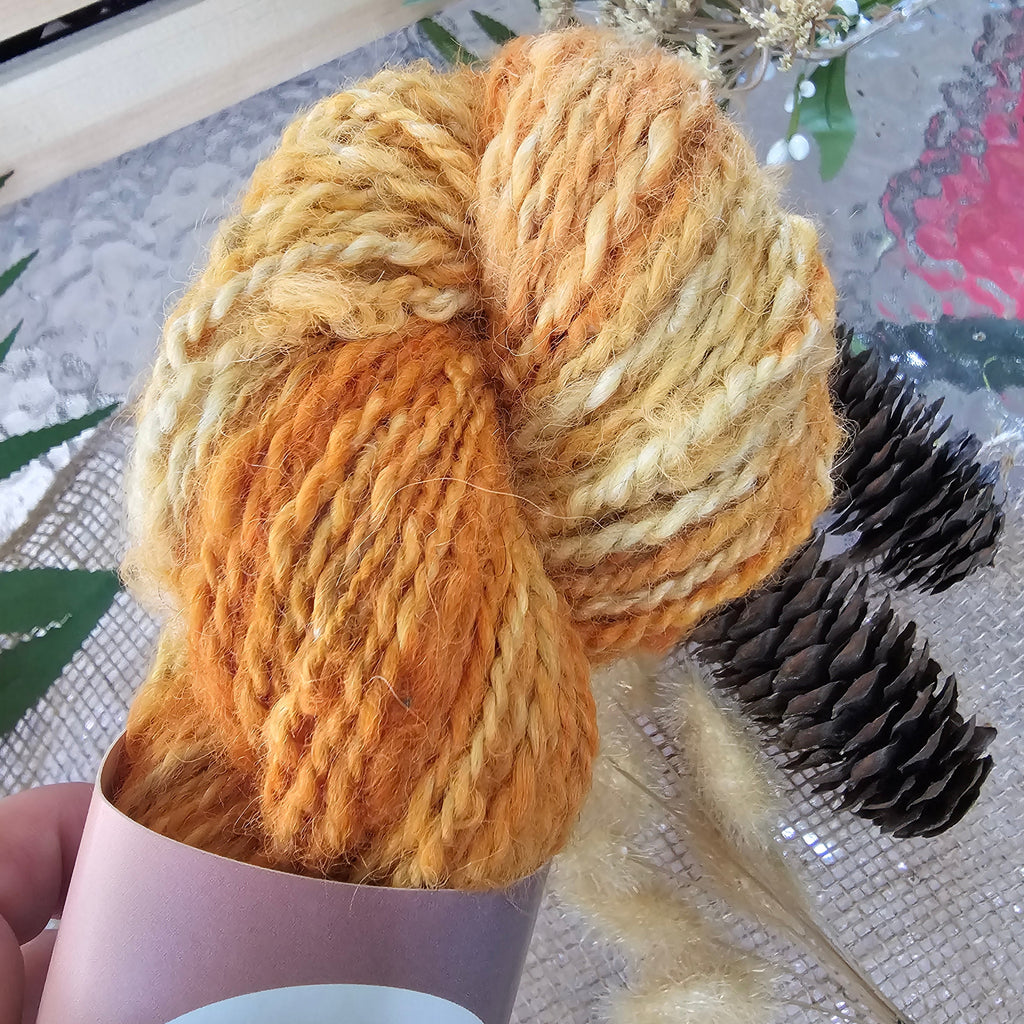 Sunrise | Handspun Alpaca Yarn