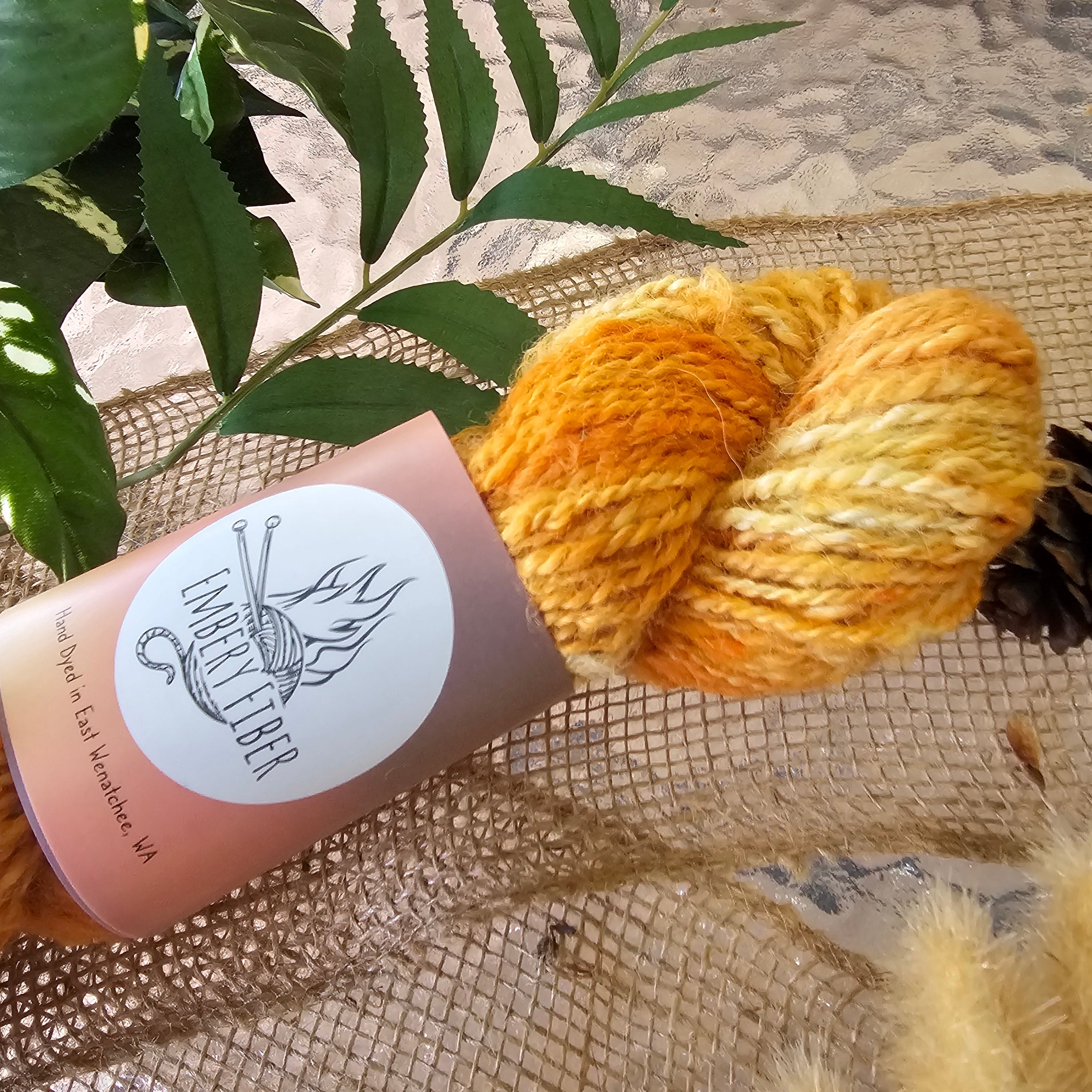 Sunrise | Handspun Alpaca Yarn