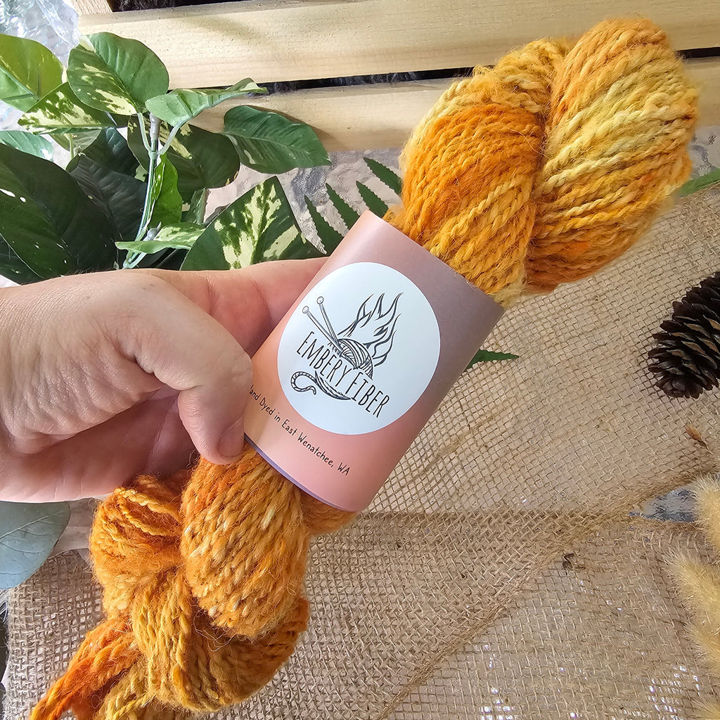Sunrise | Handspun Alpaca Yarn