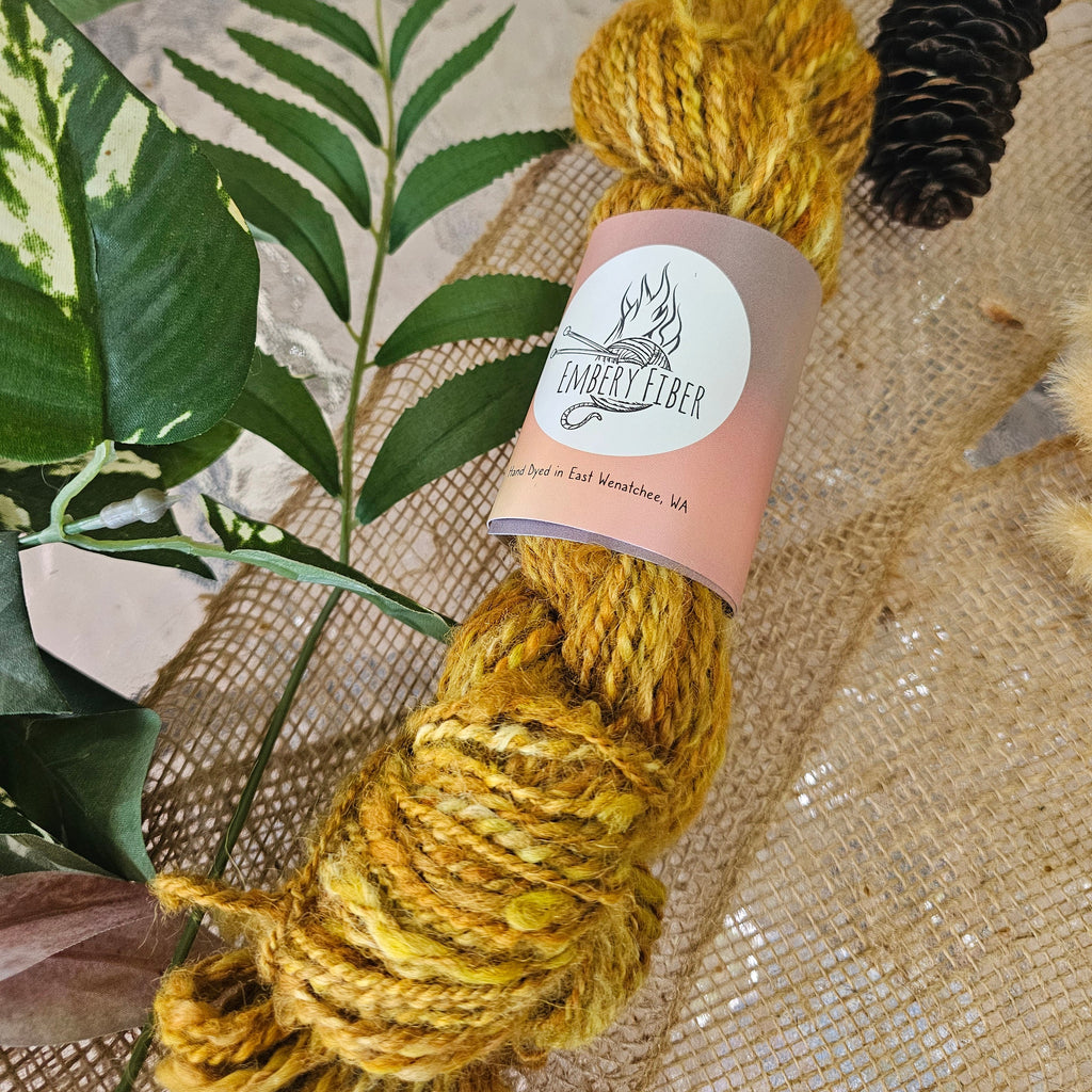 Golden Hour | Handspun Alpaca Yarn