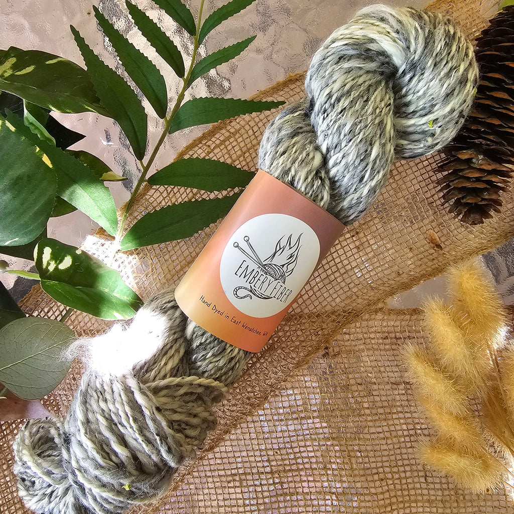 River Stone | Handspun Merino & Tweed Wool Yarn