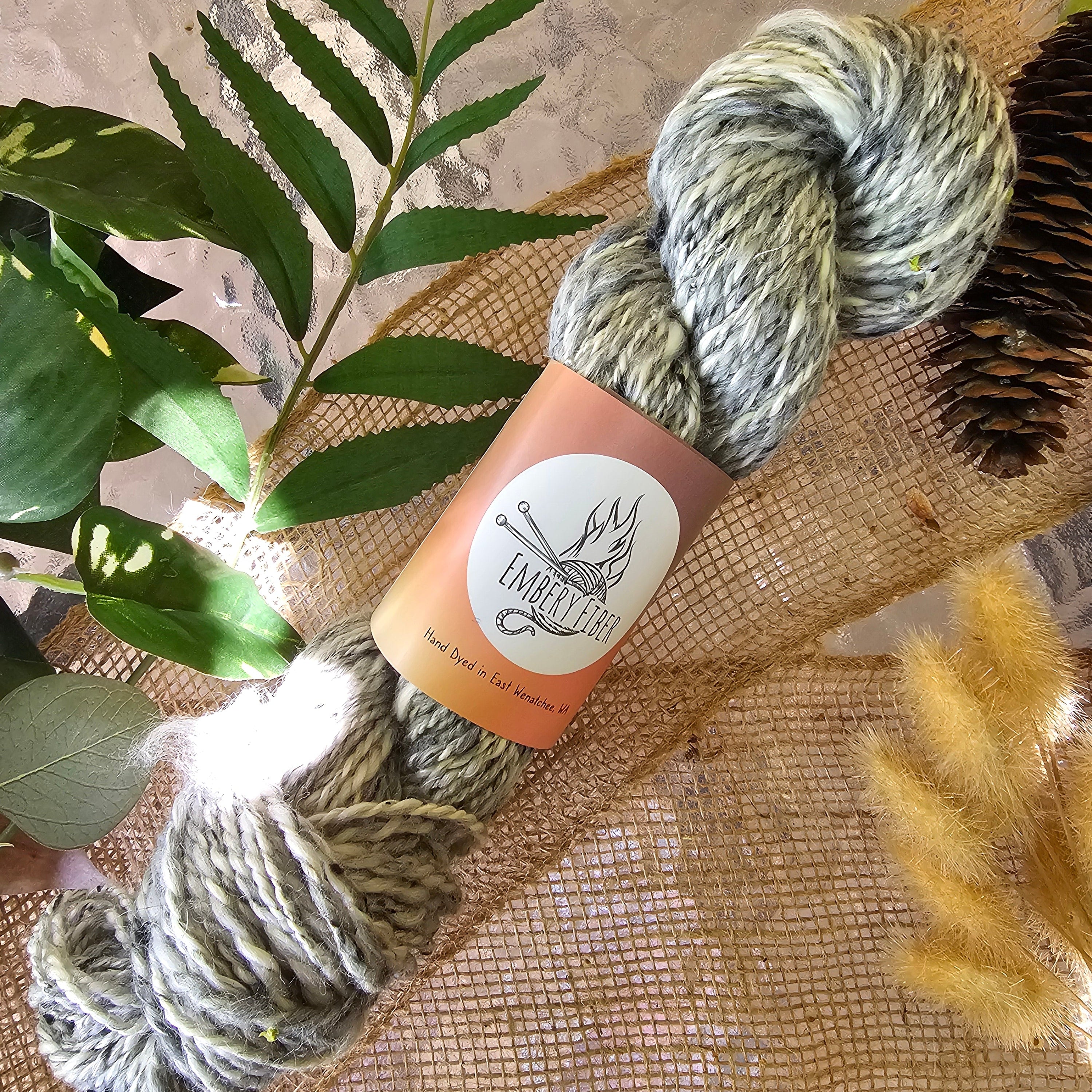River Stone | Handspun Merino & Tweed Wool Yarn
