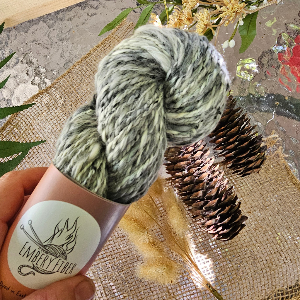 River Stone | Handspun Merino & Tweed Wool Yarn