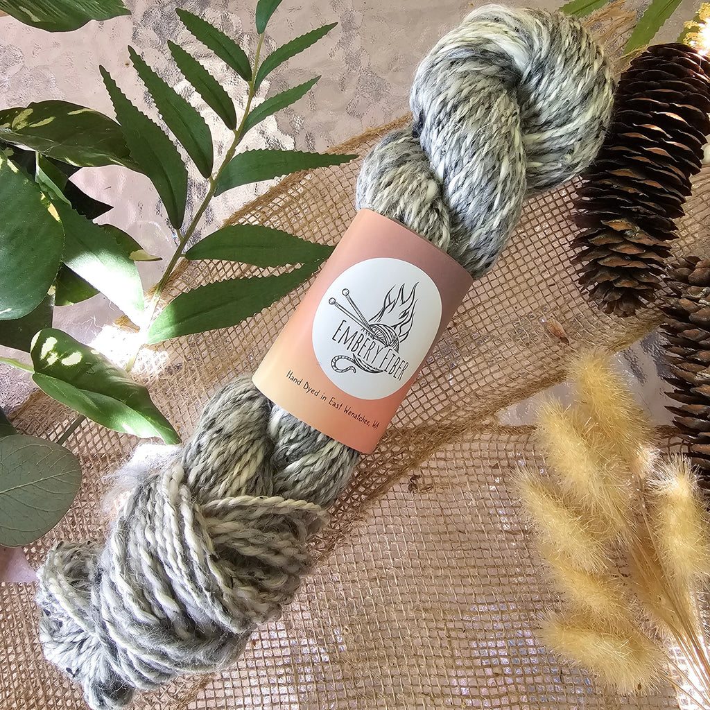 River Stone | Handspun Merino & Tweed Wool Yarn