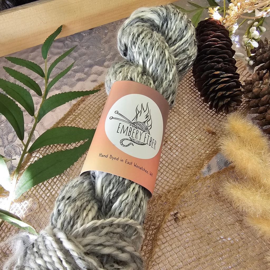 River Stone | Handspun Merino & Tweed Wool Yarn
