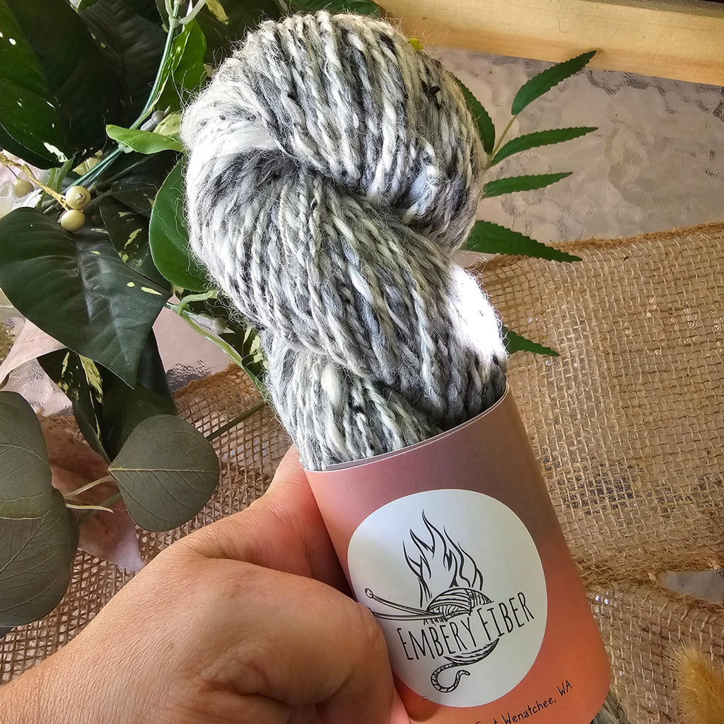 River Stone | Handspun Merino & Tweed Wool Yarn