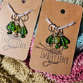 Forest Leaf Stitch Markers – Set of 3