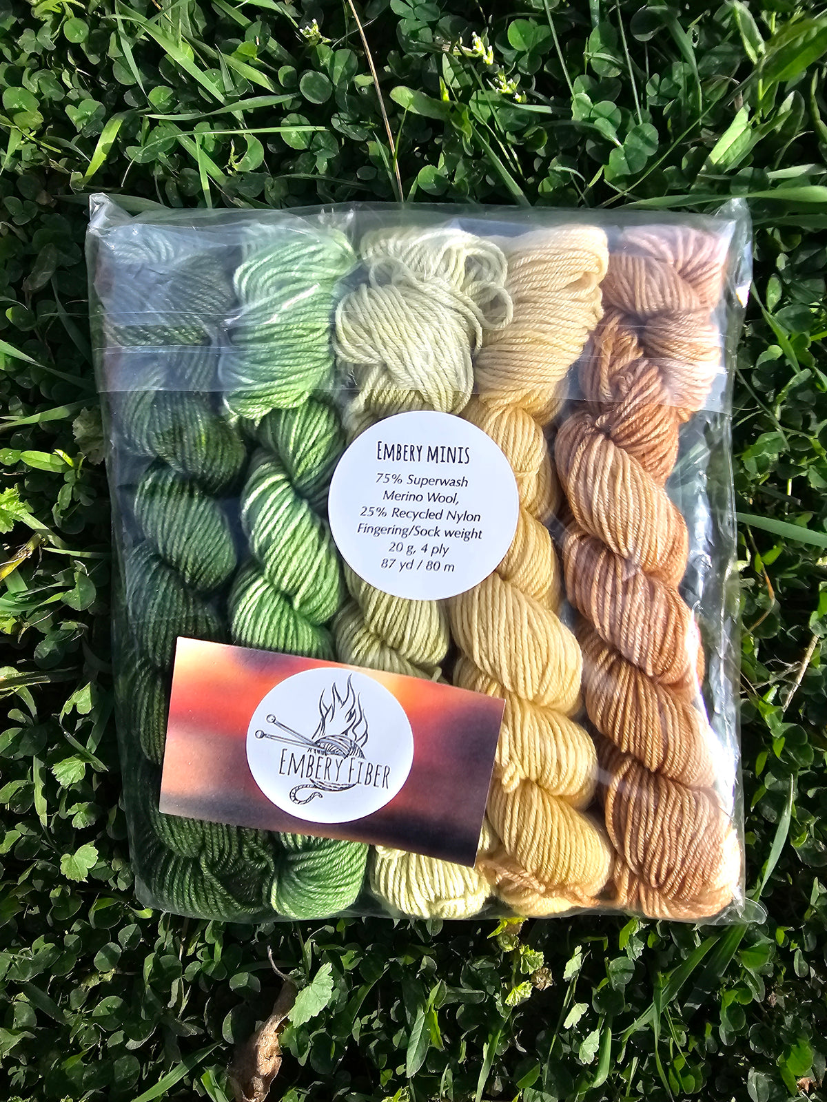 5 Sock Mini Skeins (Random Colors)