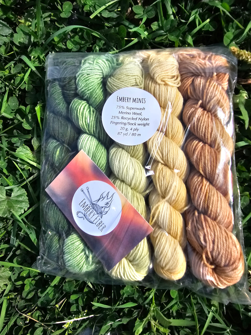 5 Sock Mini Skeins (Random Colors)