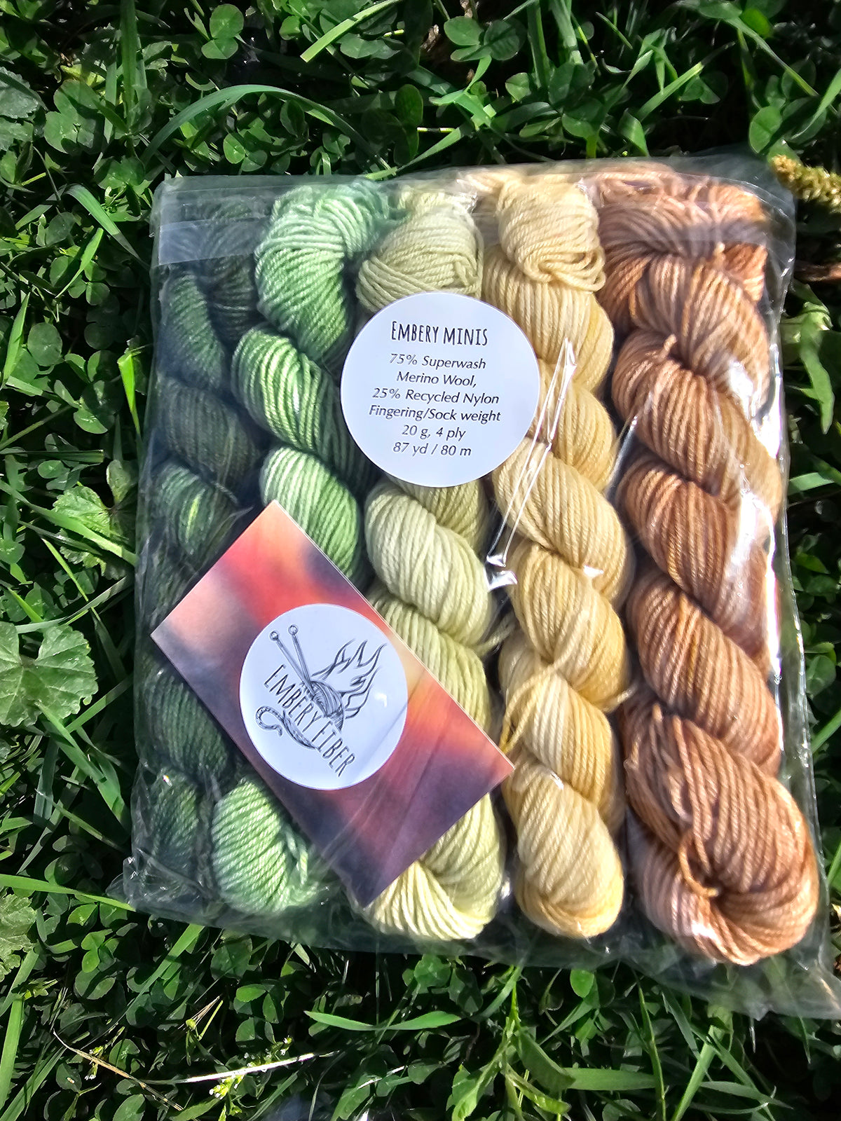 5 Sock Mini Skeins (Random Colors)